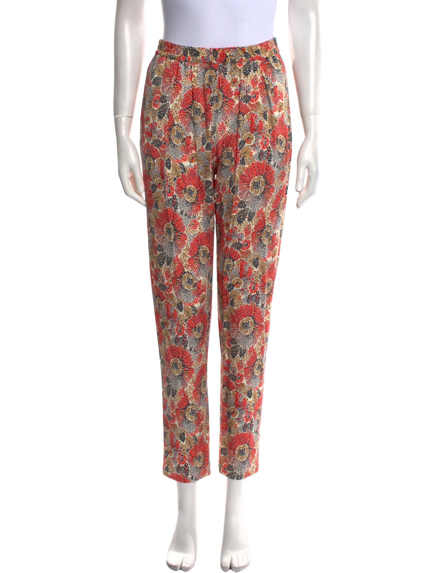 Rosetta Getty Floral Print Skinny Leg Pants w/ Tags