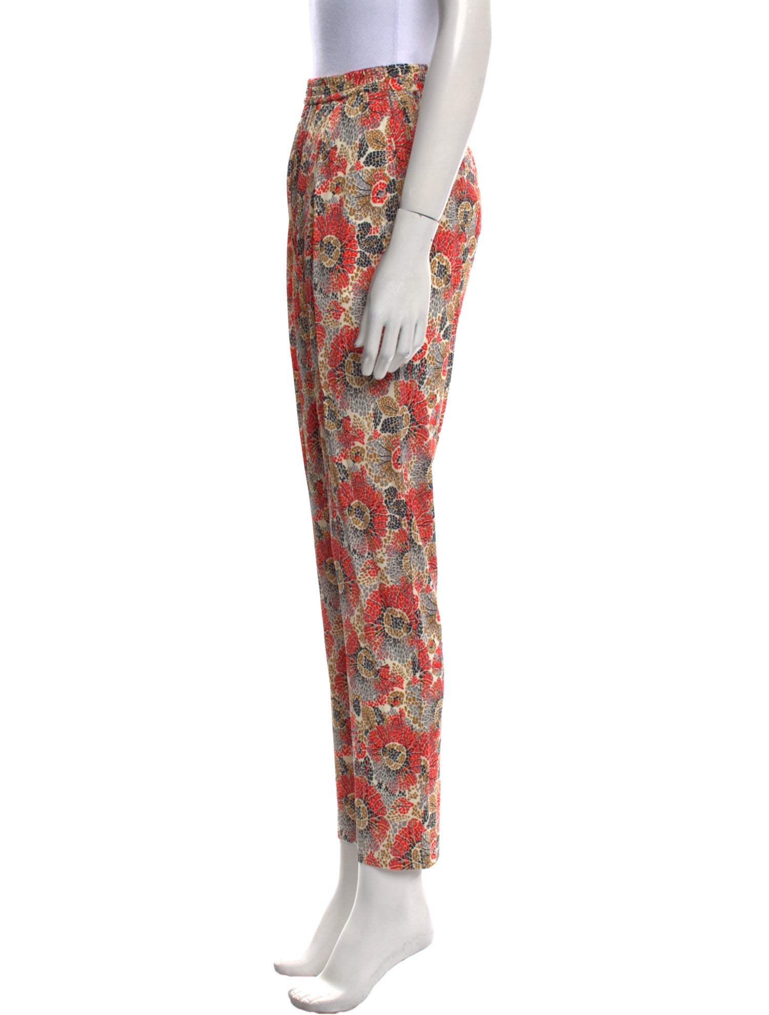 Rosetta Getty Floral Print Skinny Leg Pants w/ Tags