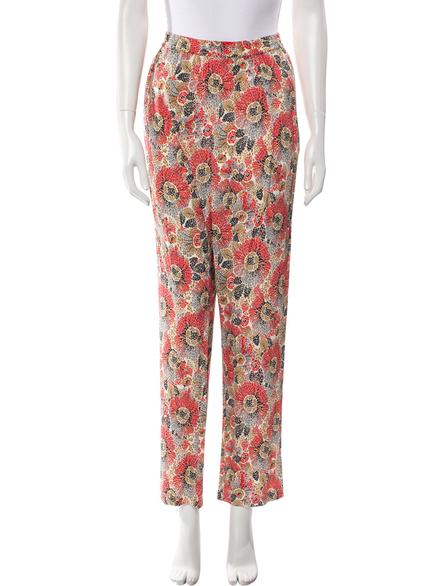 Rosetta Getty Printed Straight Leg Pants