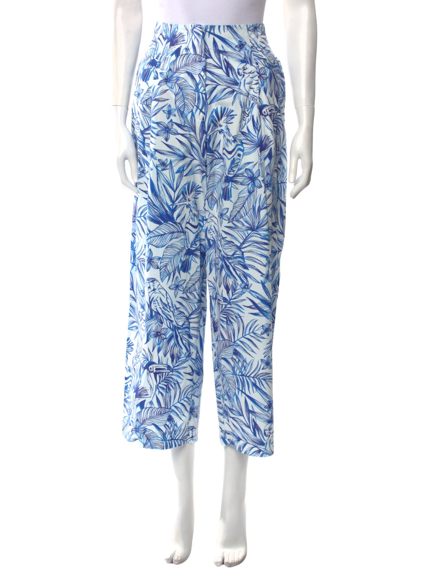 Rosetta Getty Printed Wide Leg Pants