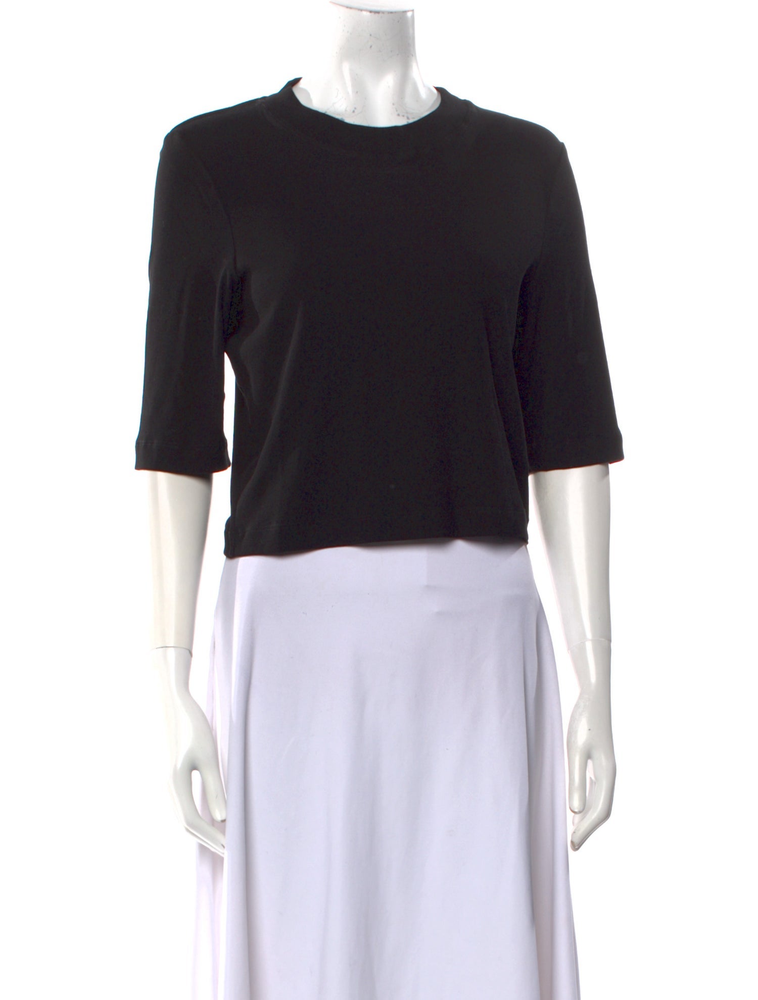 Rosetta Getty Crew Neck Short Sleeve Crop Top w/ Tags