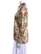 Rosetta Getty Floral Print Long Sleeve Button-Up Top