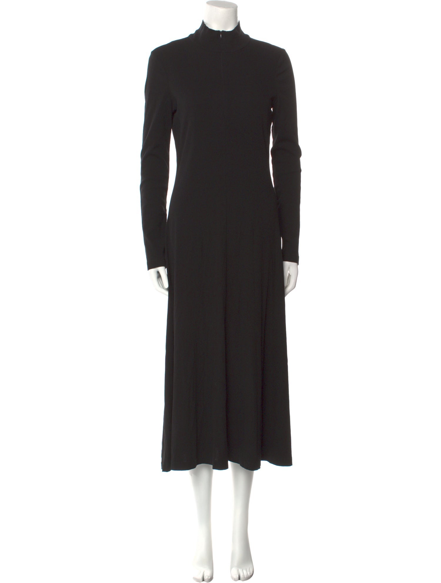 Rosetta Getty Mock Neck Midi Length Dress