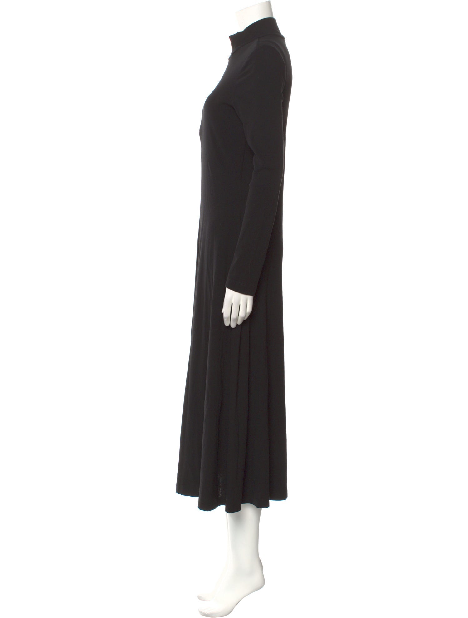 Rosetta Getty Mock Neck Midi Length Dress