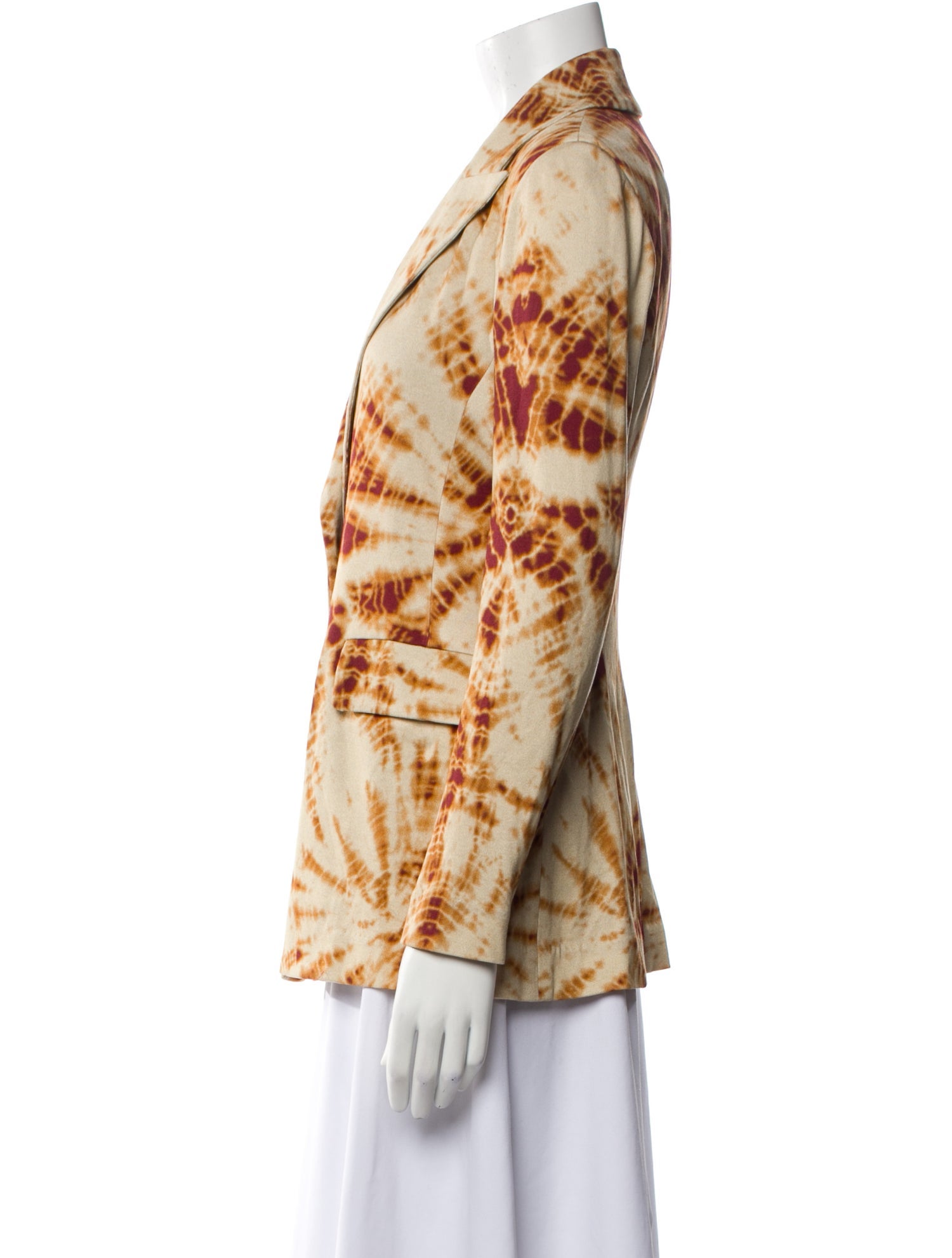 Rosetta Getty Tie-Dye Print Blazer