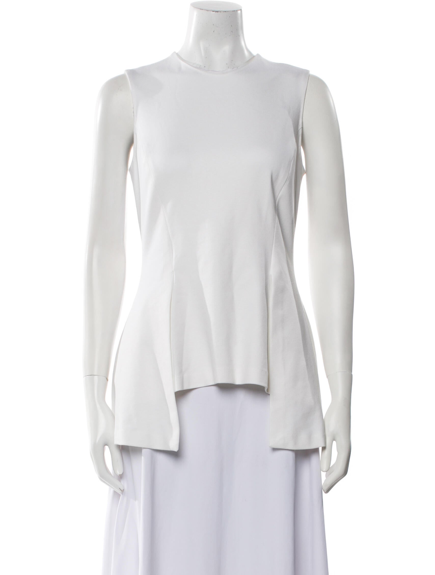 Rosetta Getty Crew Neck Sleeveless Tunic
