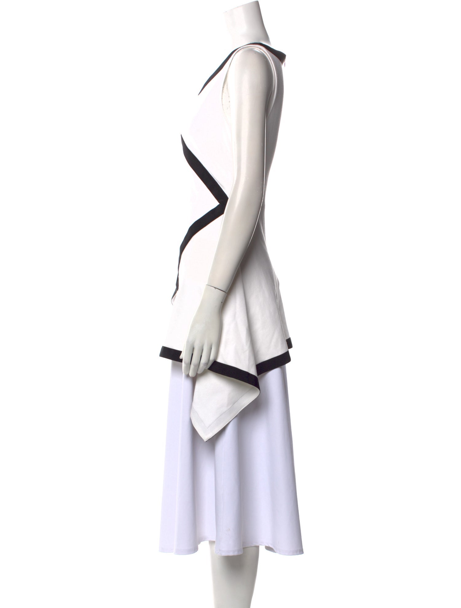 Rosetta Getty V-Neck Sleeveless Tunic