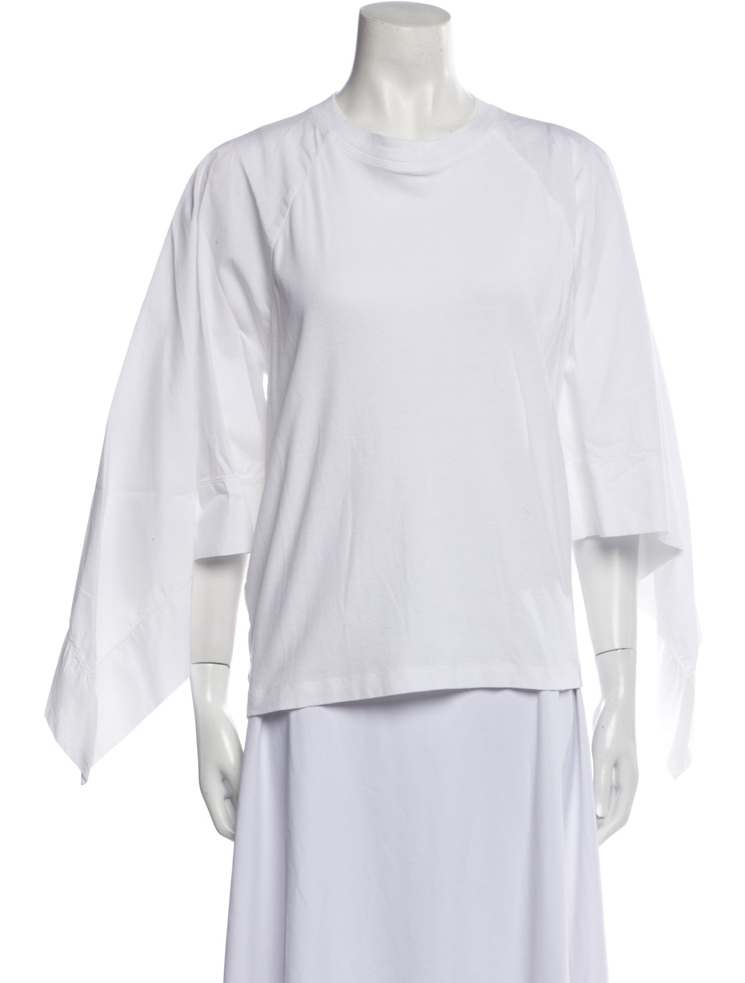 Rosetta Getty Crew Neck Three-Quarter Sleeve T-Shirt