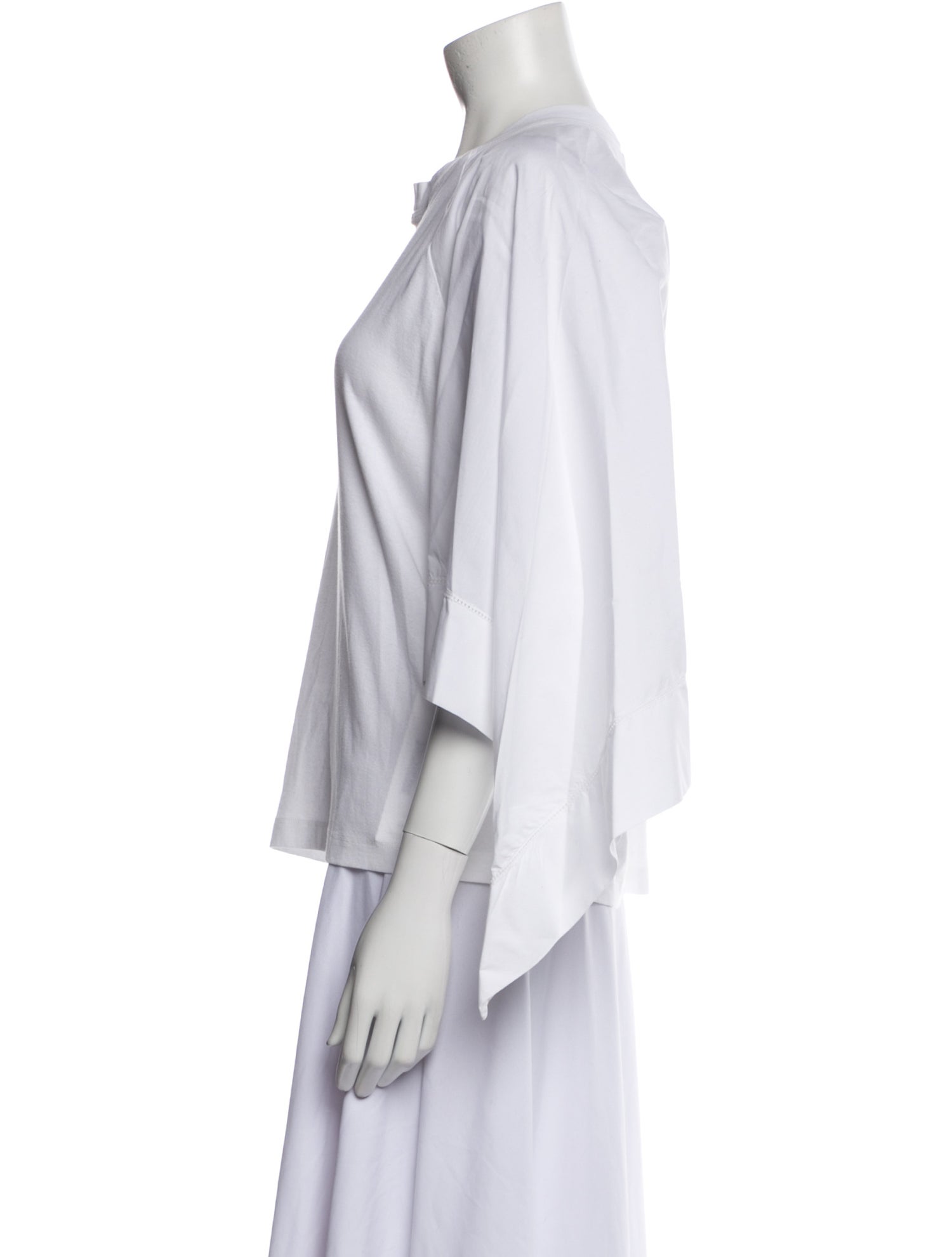 Rosetta Getty Crew Neck Three-Quarter Sleeve T-Shirt