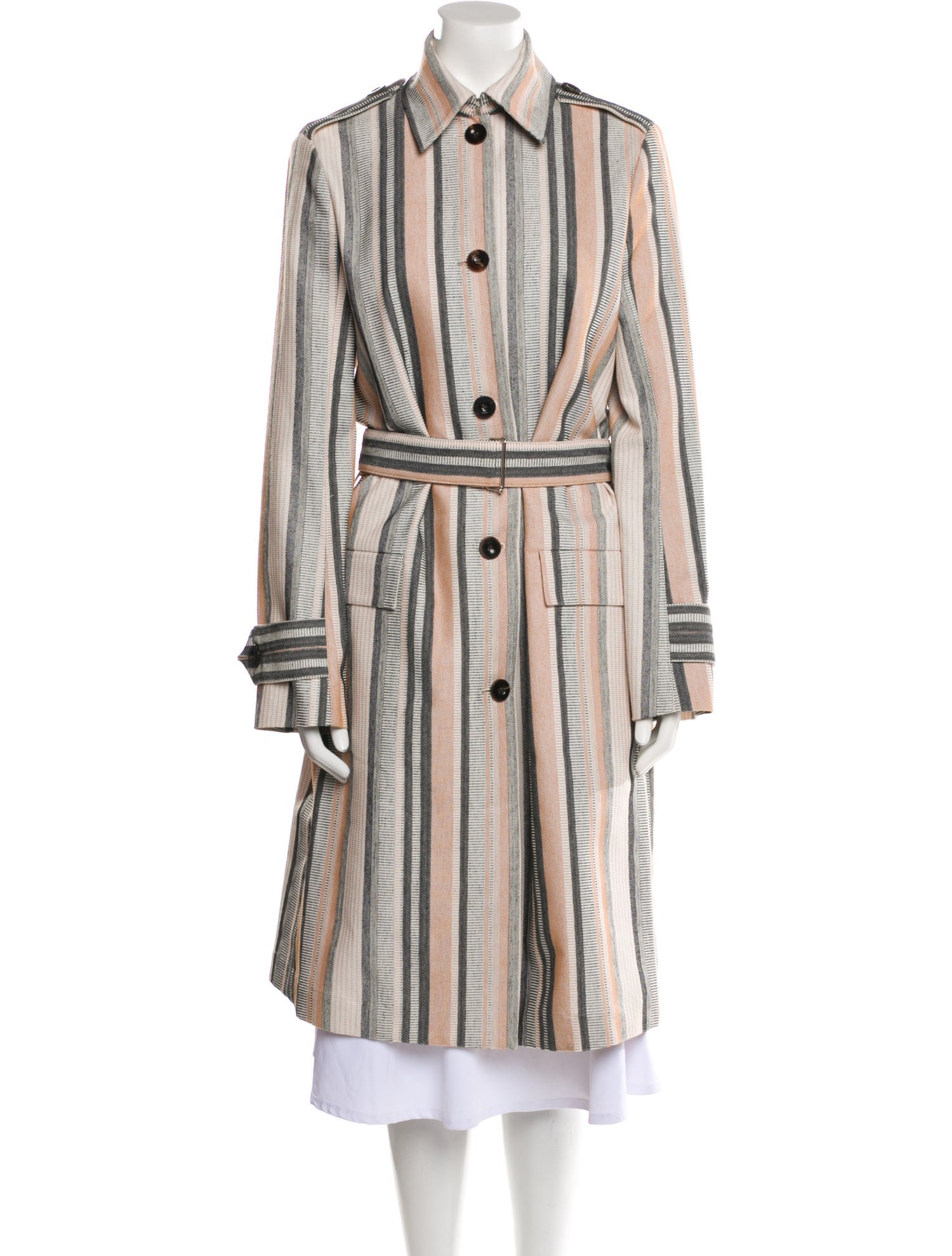 Rosetta Getty Striped Trench Coat w/ Tags