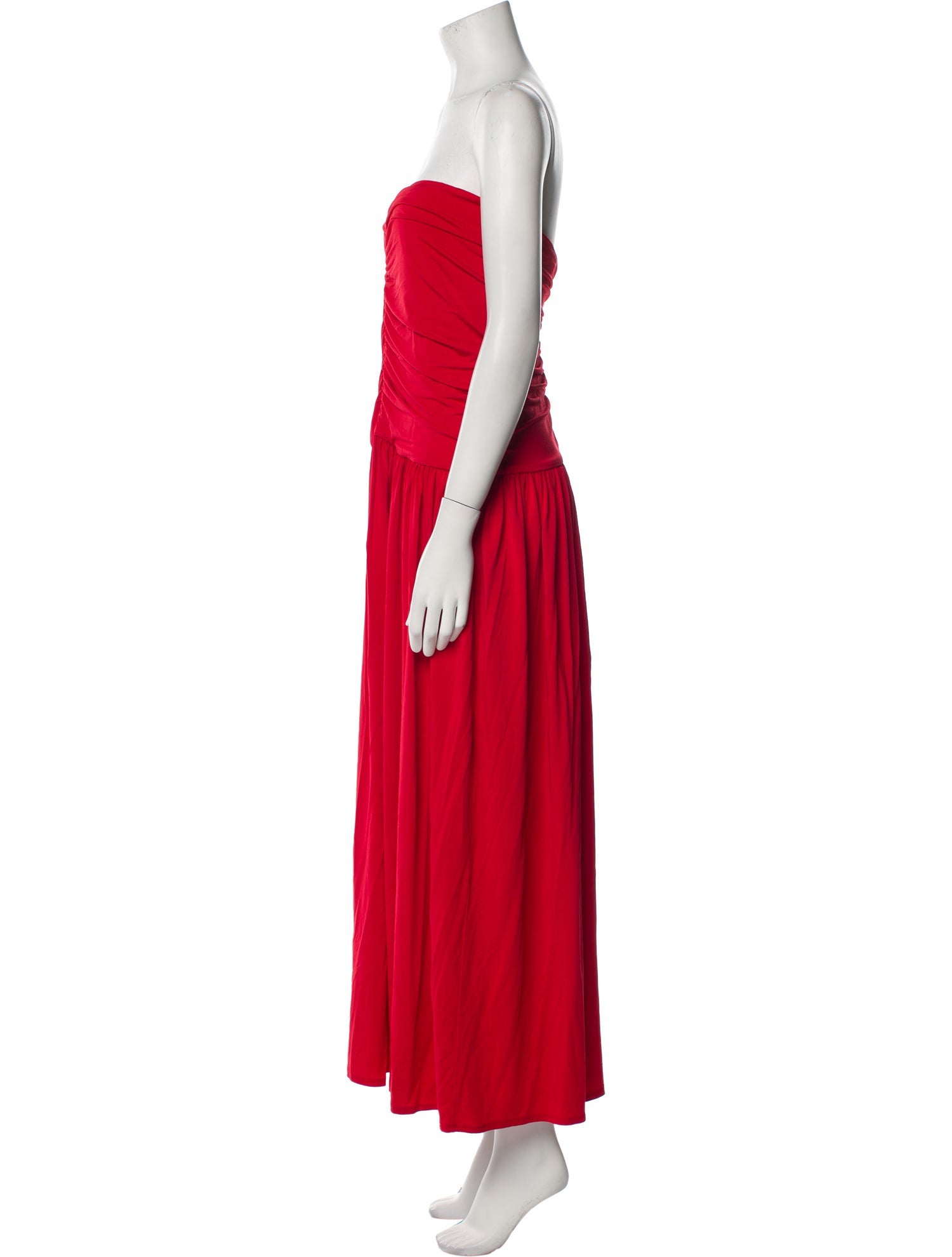 Rosetta Getty Strapless Long Dress