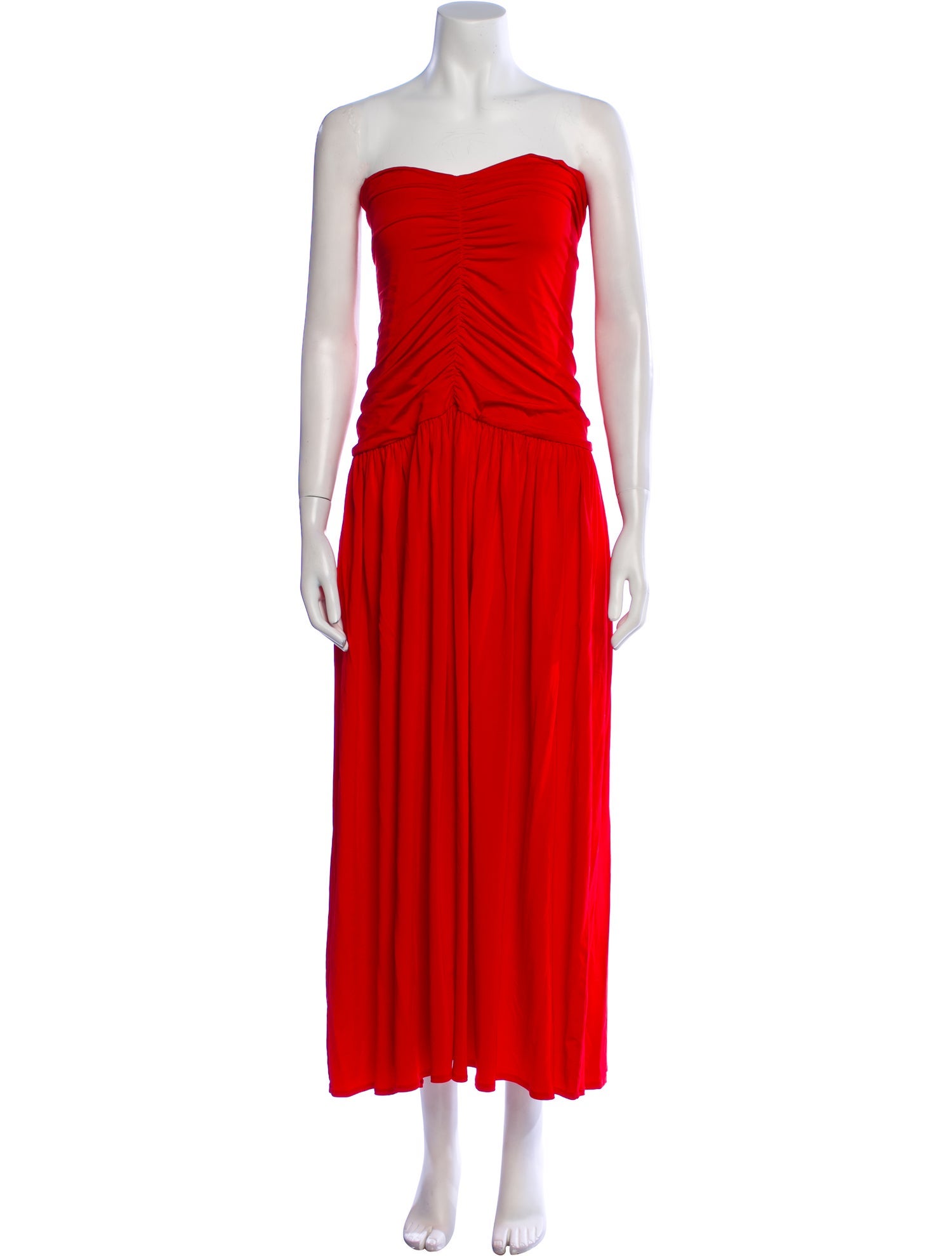 Rosetta Getty Strapless Midi Length Dress
