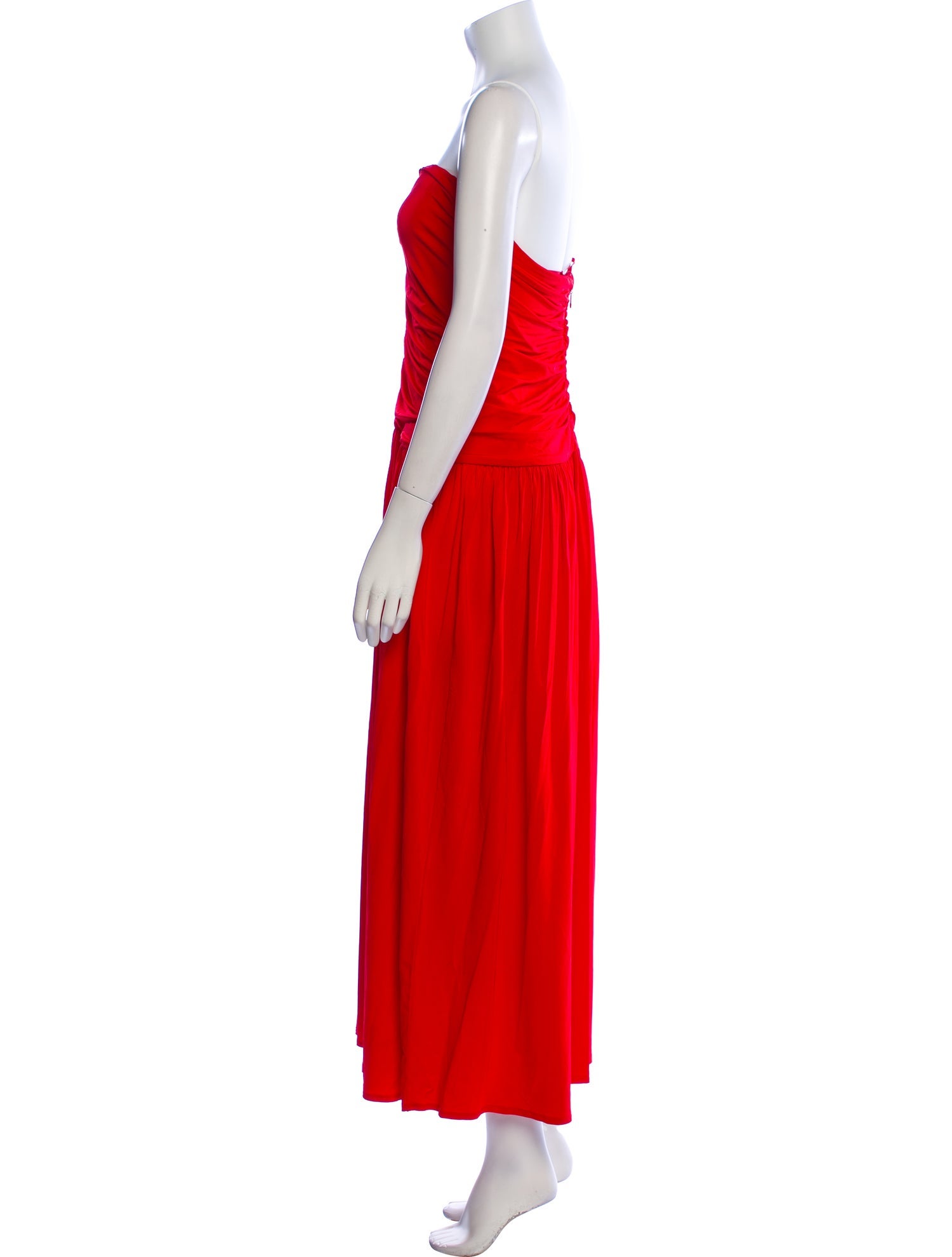 Rosetta Getty Strapless Midi Length Dress