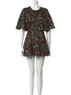 Rosetta Getty Floral Print Mini Dress