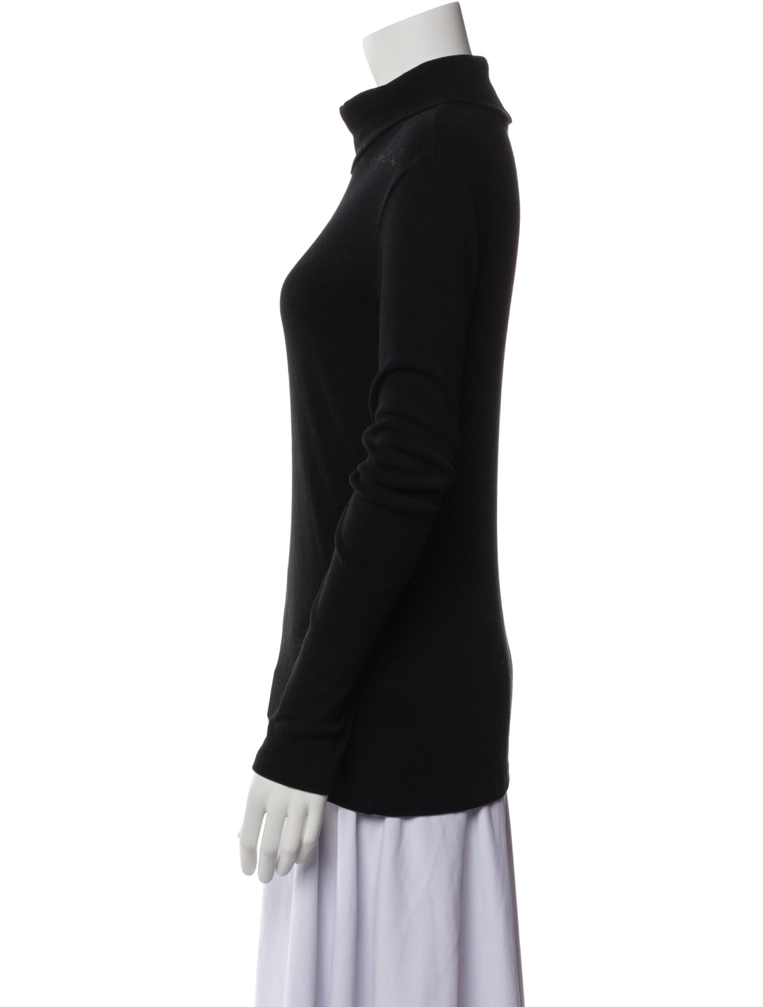 Rosetta Getty Mock Neck Long Sleeve Sweatshirt