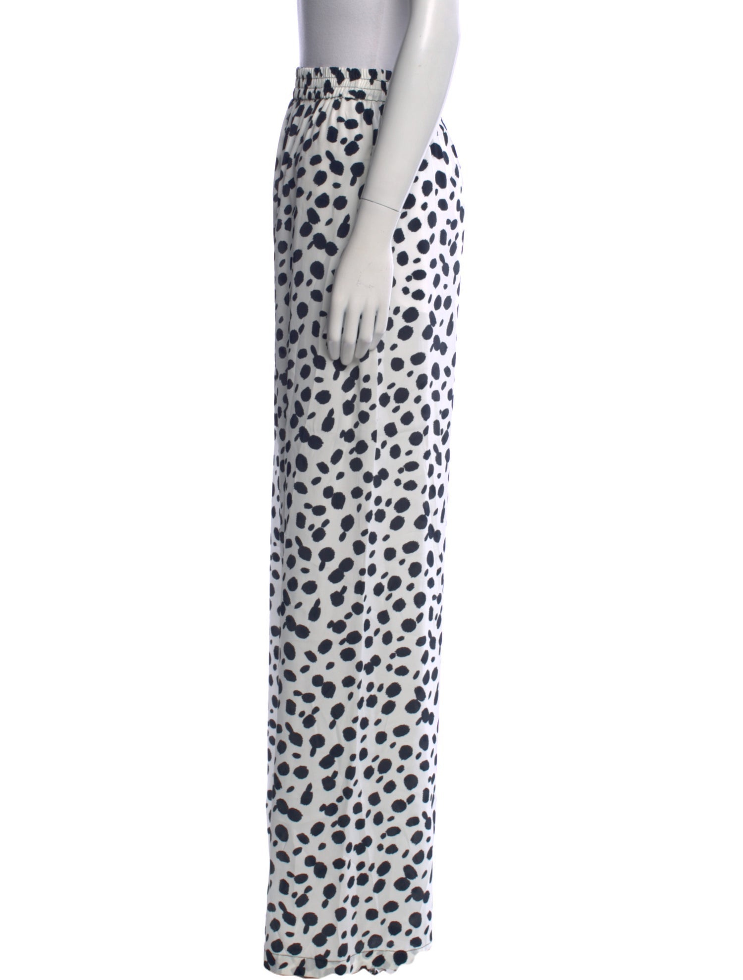 Rosetta Getty Animal Print Wide Leg Pants
