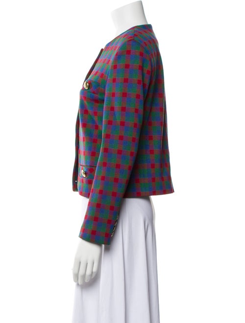 Rosetta Getty Plaid Print Jacket