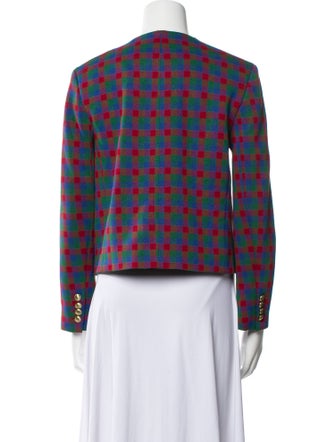 Rosetta Getty Plaid Print Jacket