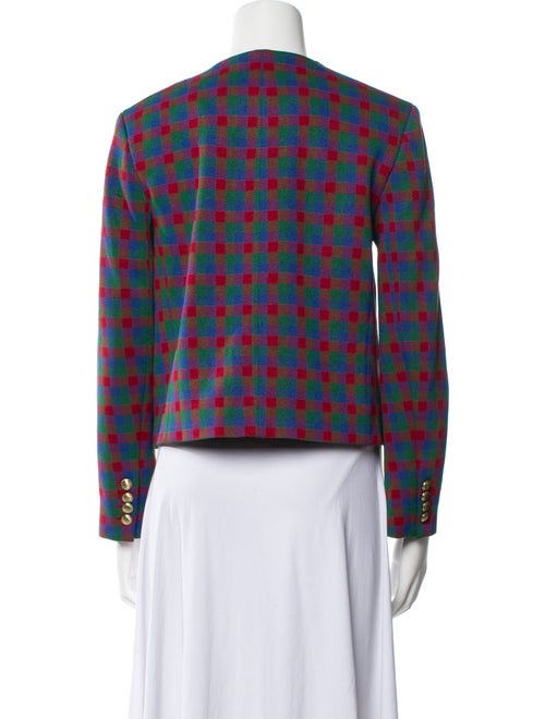 Rosetta Getty Plaid Print Jacket