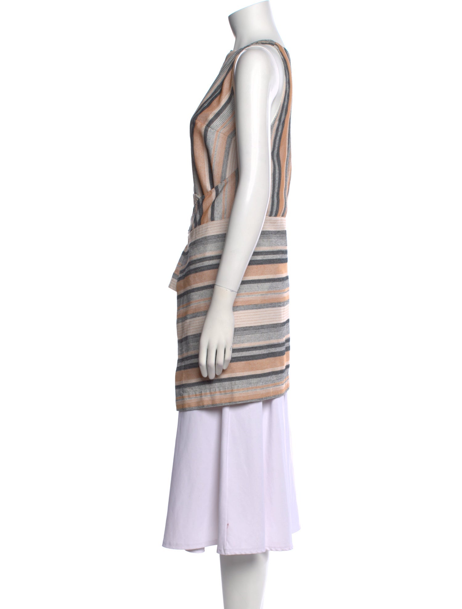 Rosetta Getty Striped V-Neck Tunic