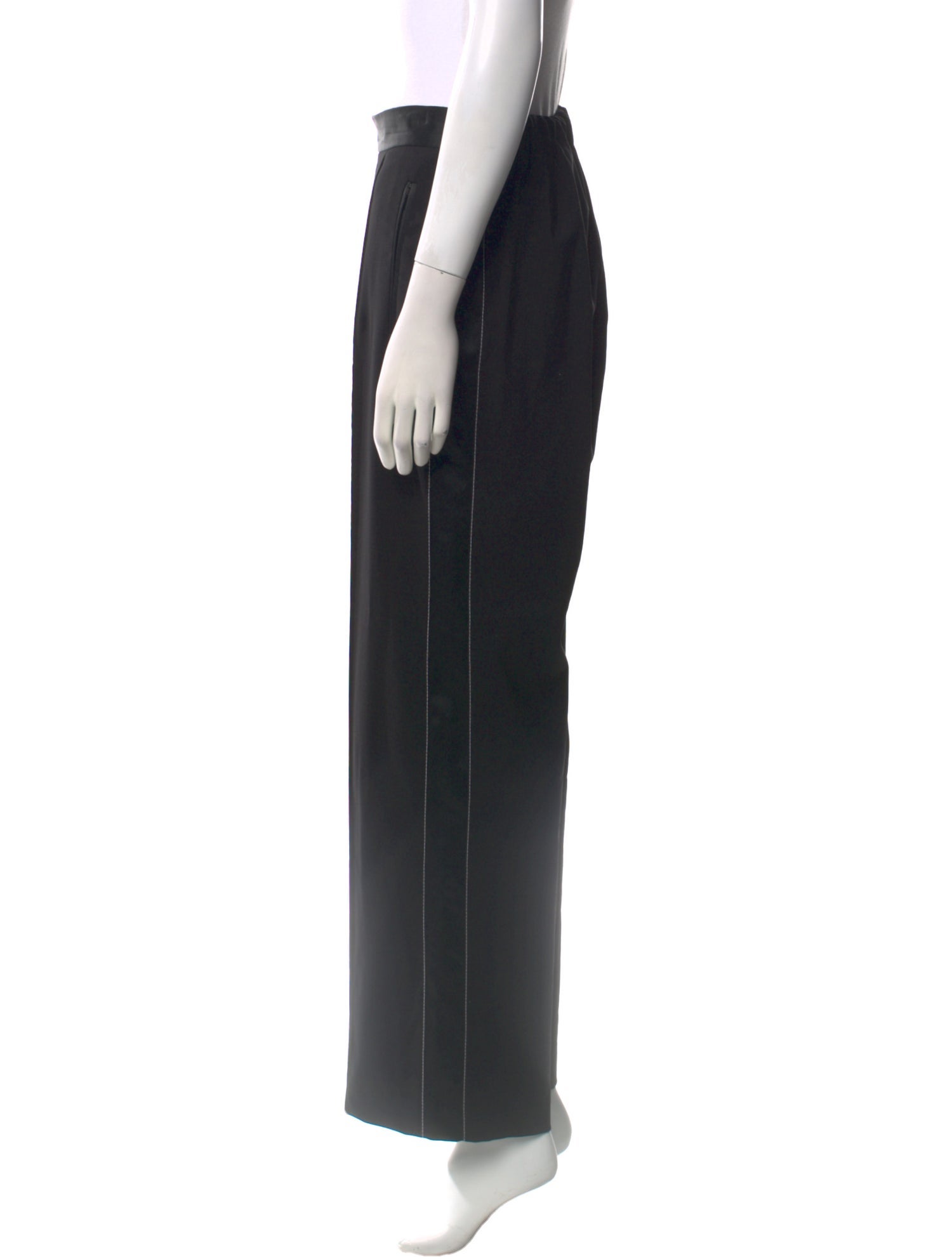 Rosetta Getty Virgin Wool Wide Leg Pants