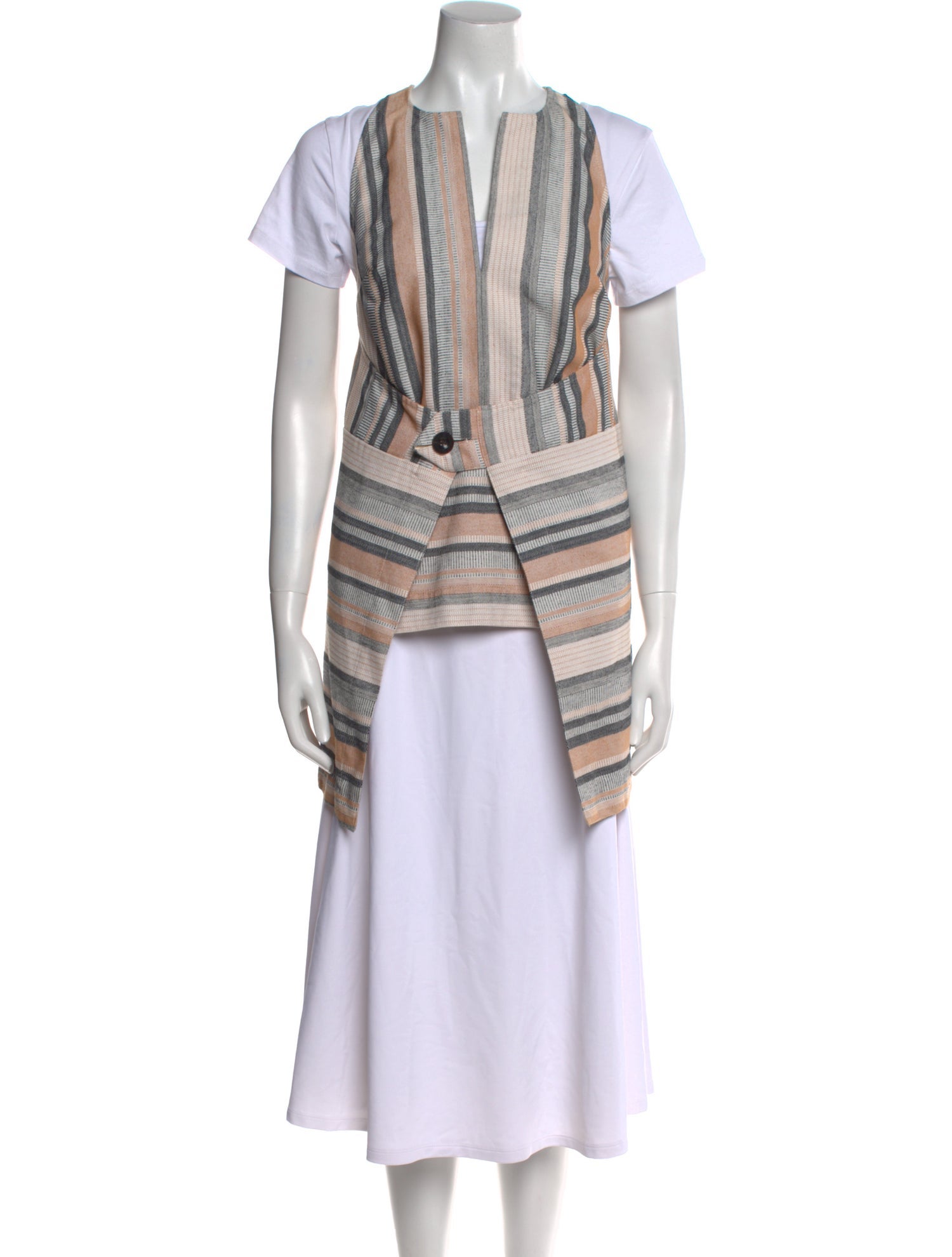 Rosetta Getty Striped Mini Dress