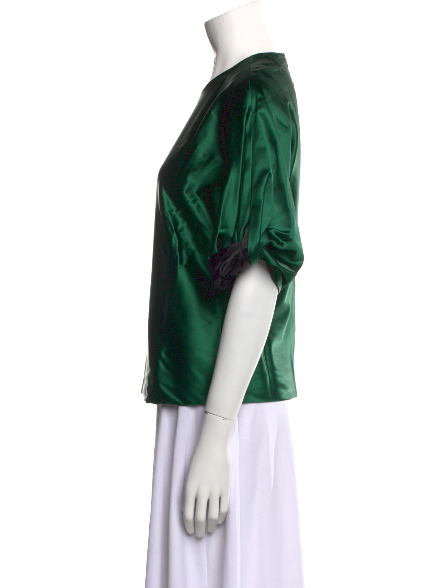Rosetta Getty Crew Neck Short Sleeve Blouse