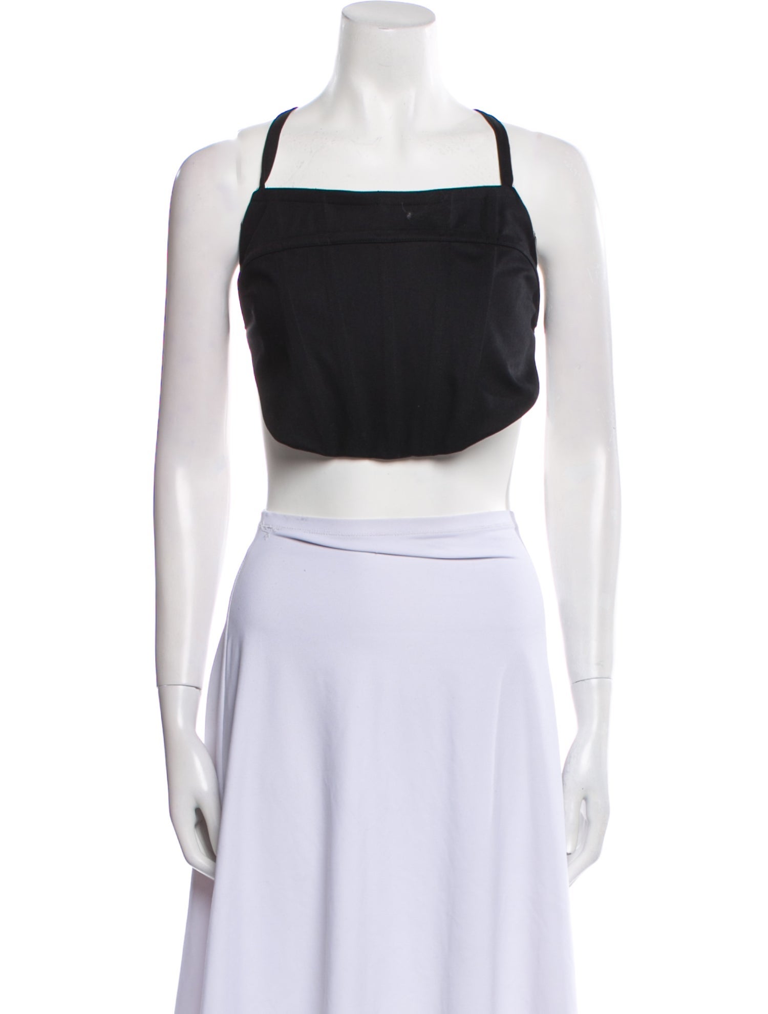 Rosetta Getty Square Neckline Sleeveless Crop Top w/ Tags