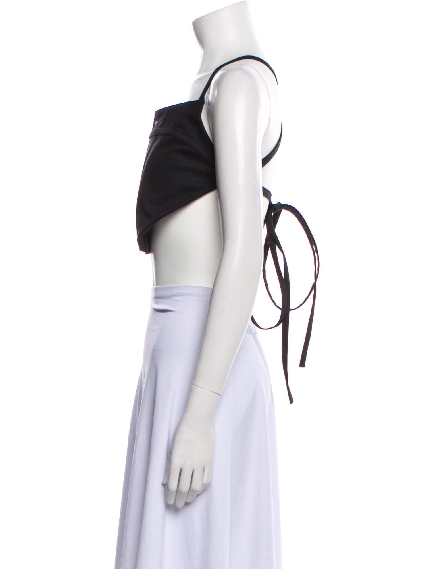 Rosetta Getty Square Neckline Sleeveless Crop Top w/ Tags