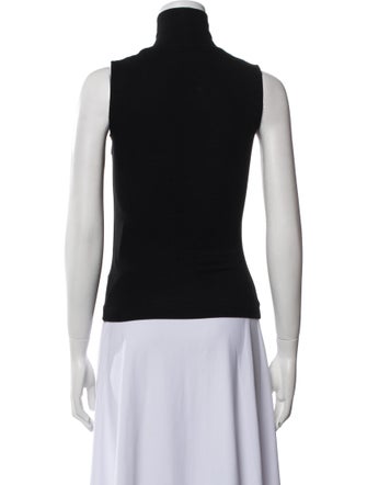 Rosetta Getty Turtleneck Sleeveless Crop Top