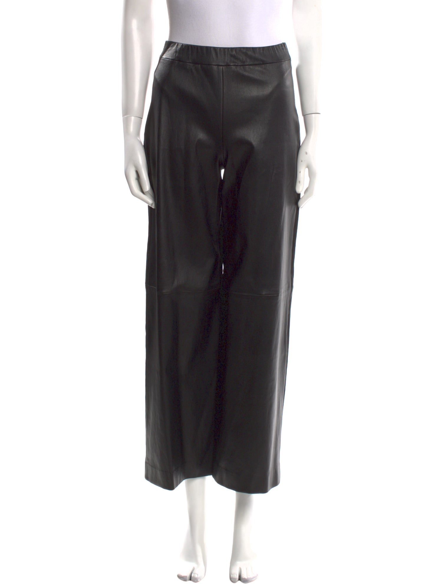 Rosetta Getty Leather Wide Leg Pants
