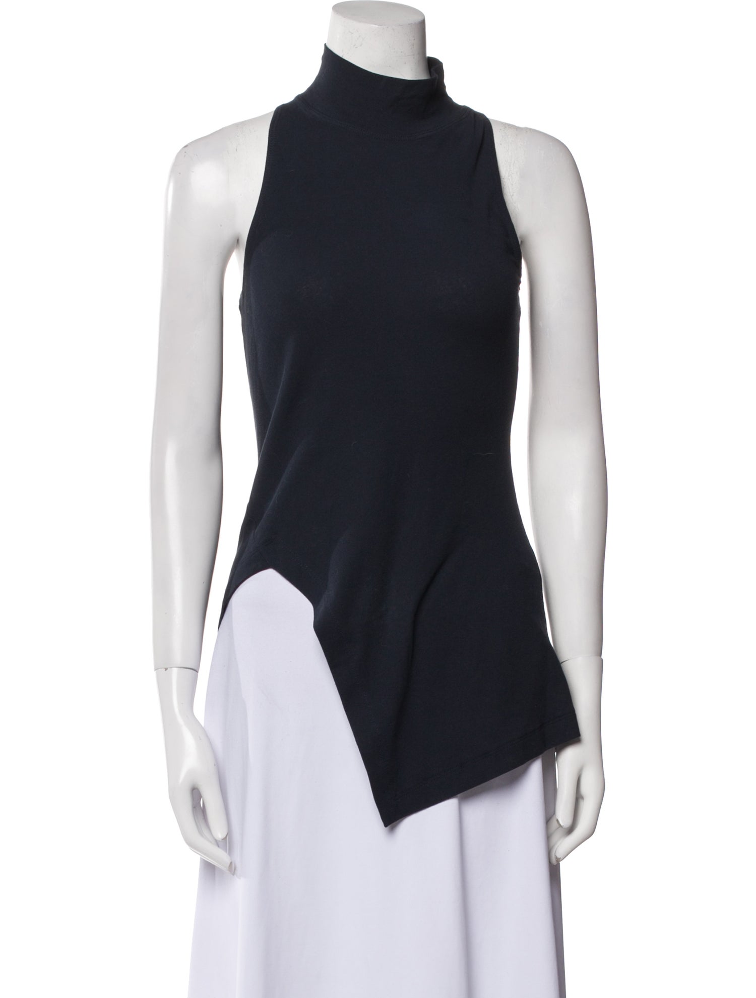 Rosetta Getty Turtleneck Sleeveless Top