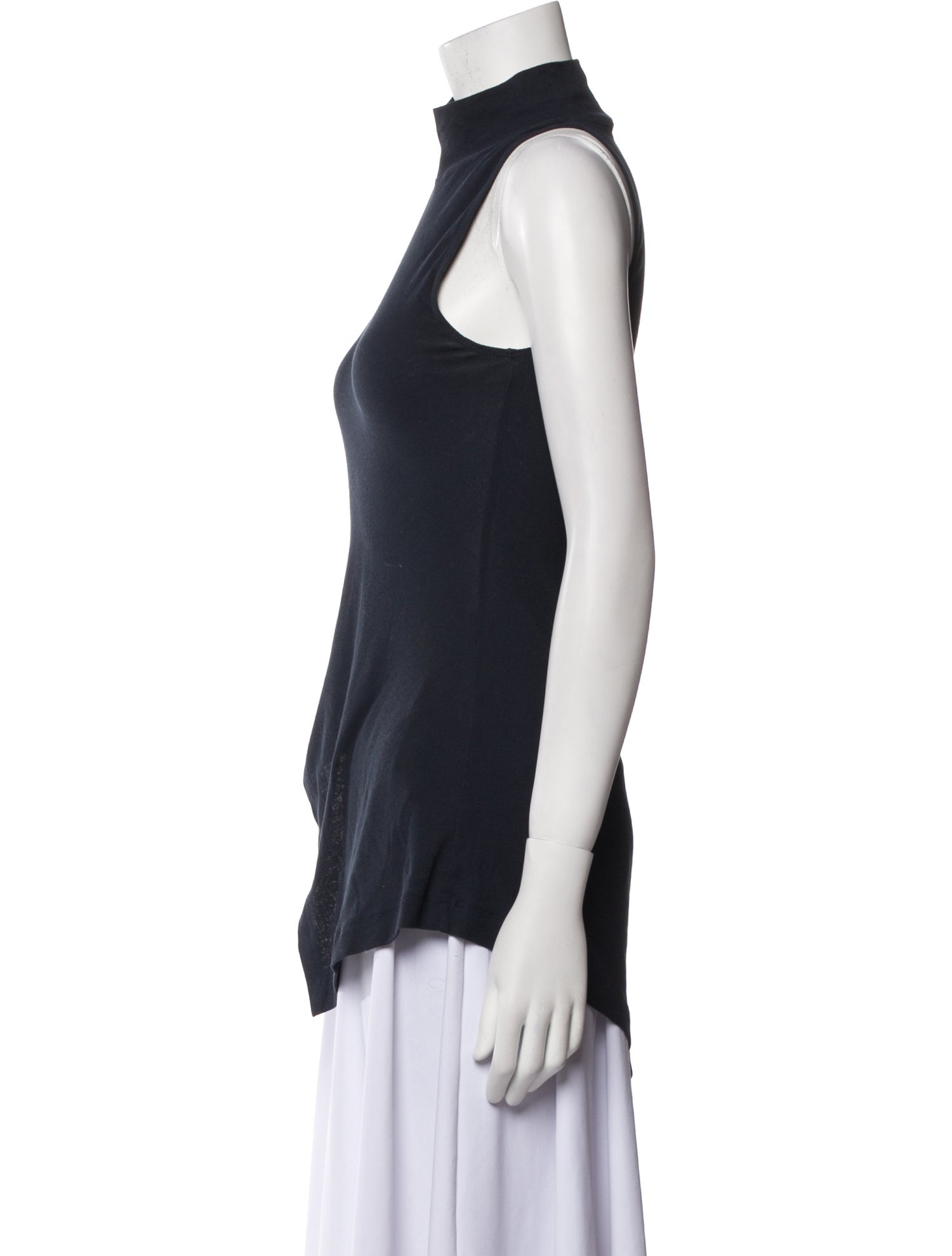 Rosetta Getty Turtleneck Sleeveless Top