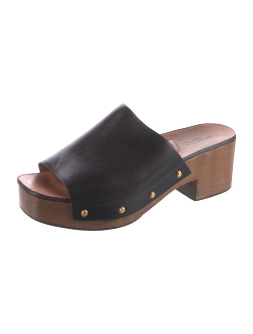 Rosetta Getty Leather Studded Accents Slides