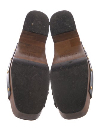 Rosetta Getty Leather Studded Accents Slides