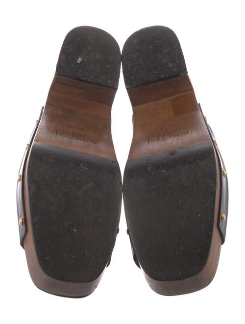 Rosetta Getty Leather Studded Accents Slides