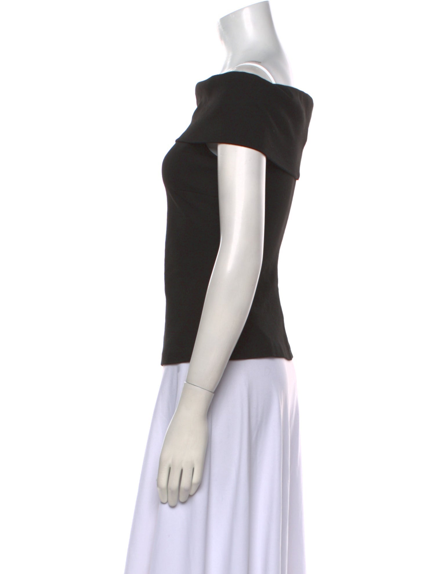 Rosetta Getty Off-The-Shoulder Short Sleeve Top