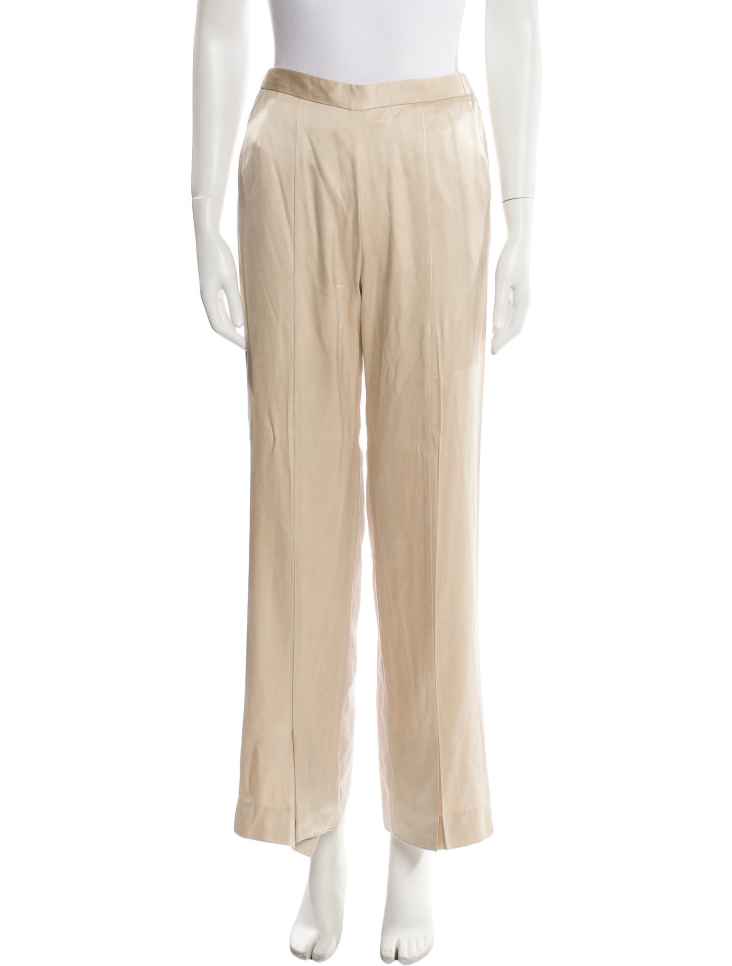 Rosetta Getty Silk Wide Leg Pants