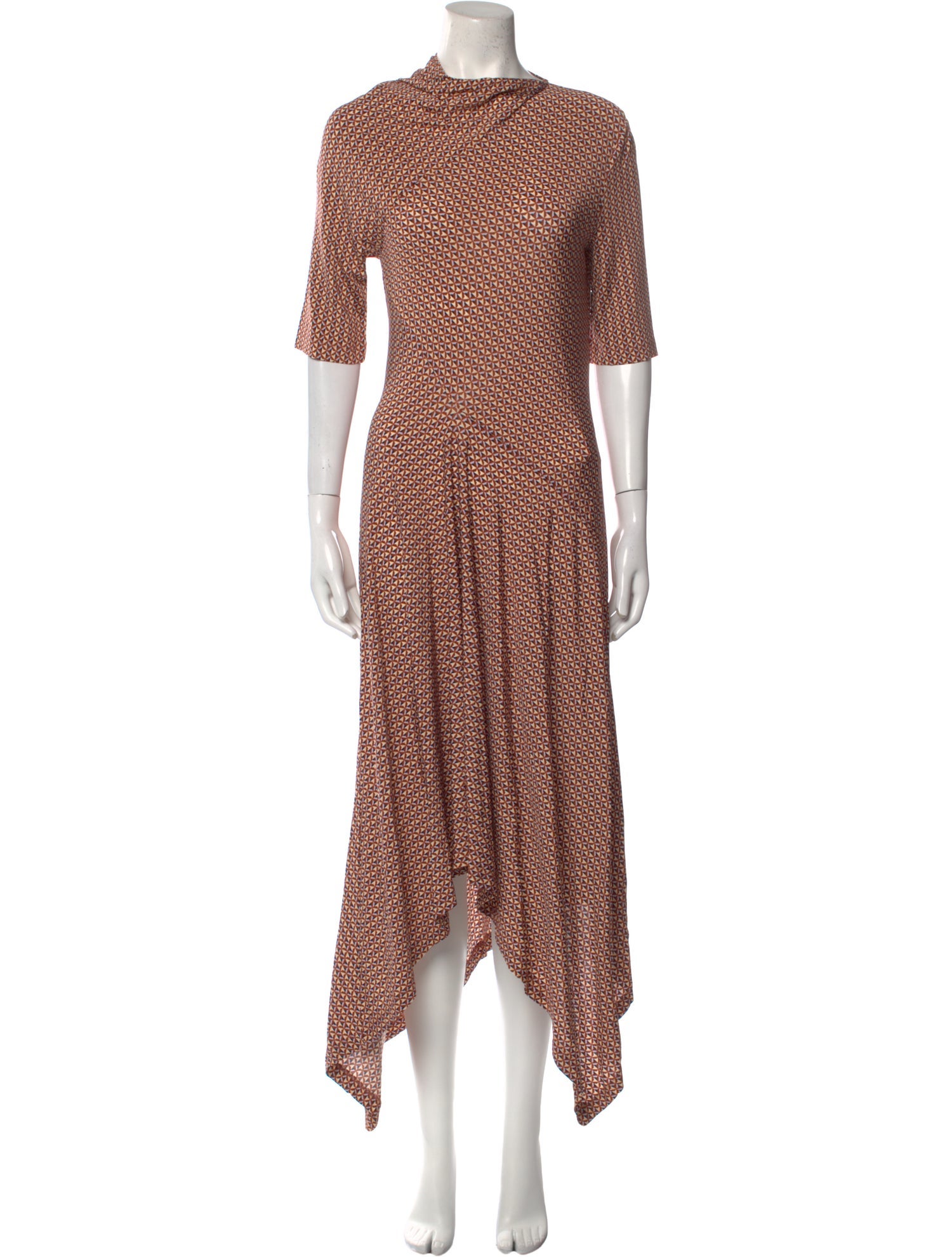 Rosetta Getty Printed Midi Length Dress w/ Tags
