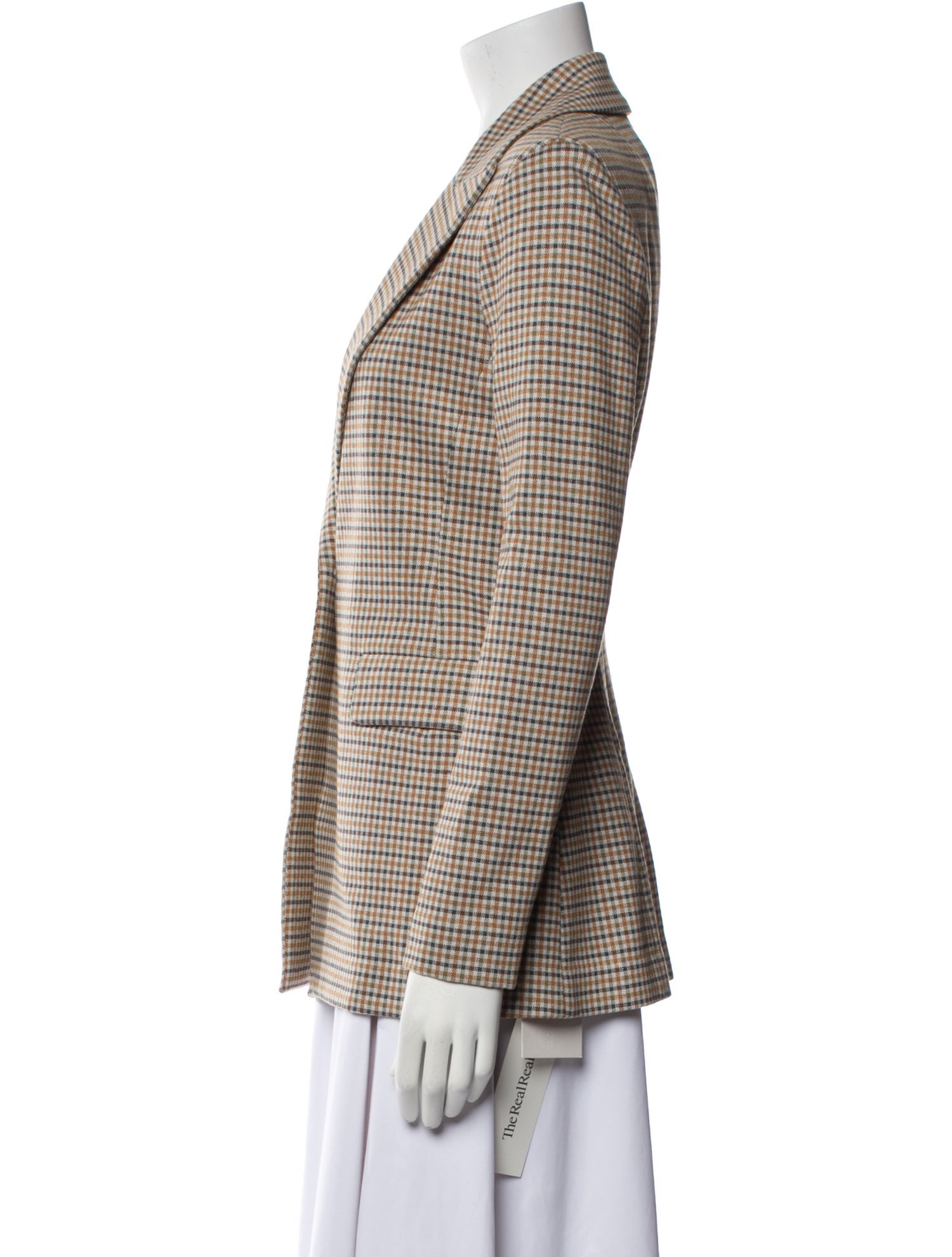 Rosetta Getty Plaid Print Blazer w/ Tags