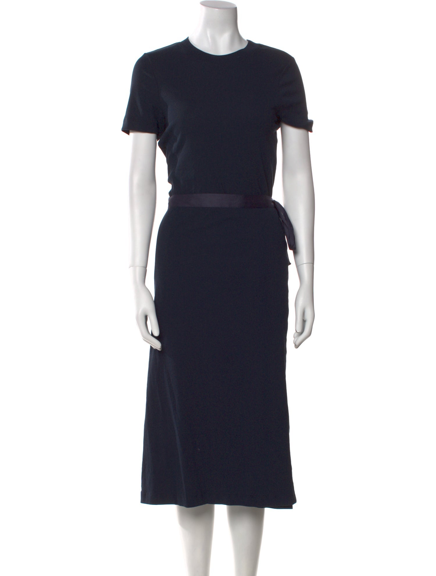 Rosetta Getty Crew Neck Midi Length Dress