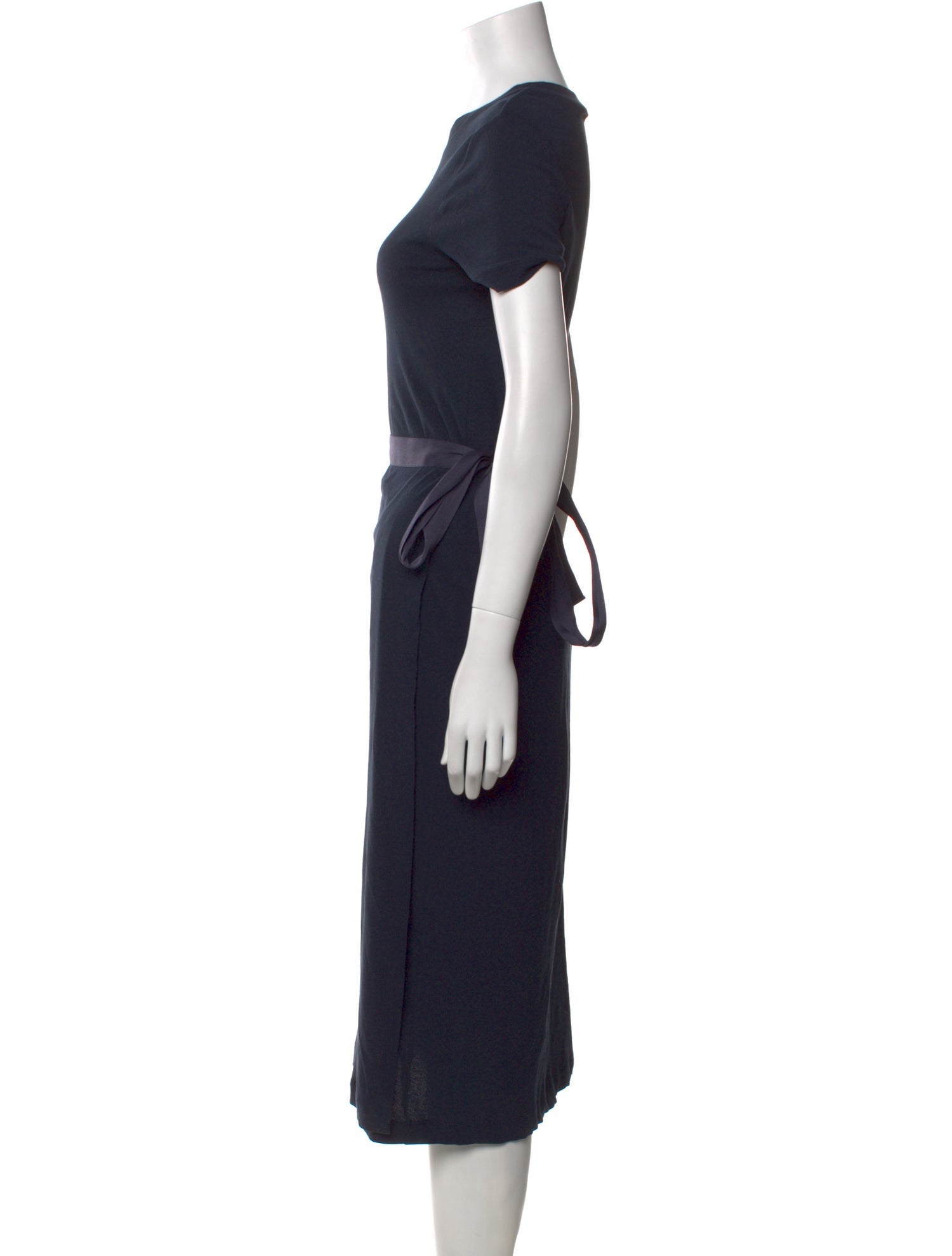 Rosetta Getty Crew Neck Midi Length Dress