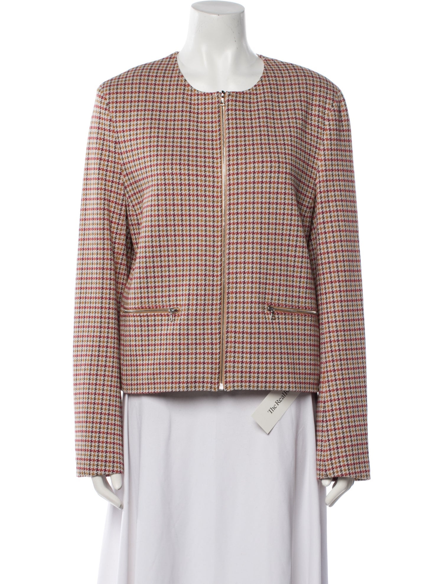 Rosetta Getty Plaid Print Jacket