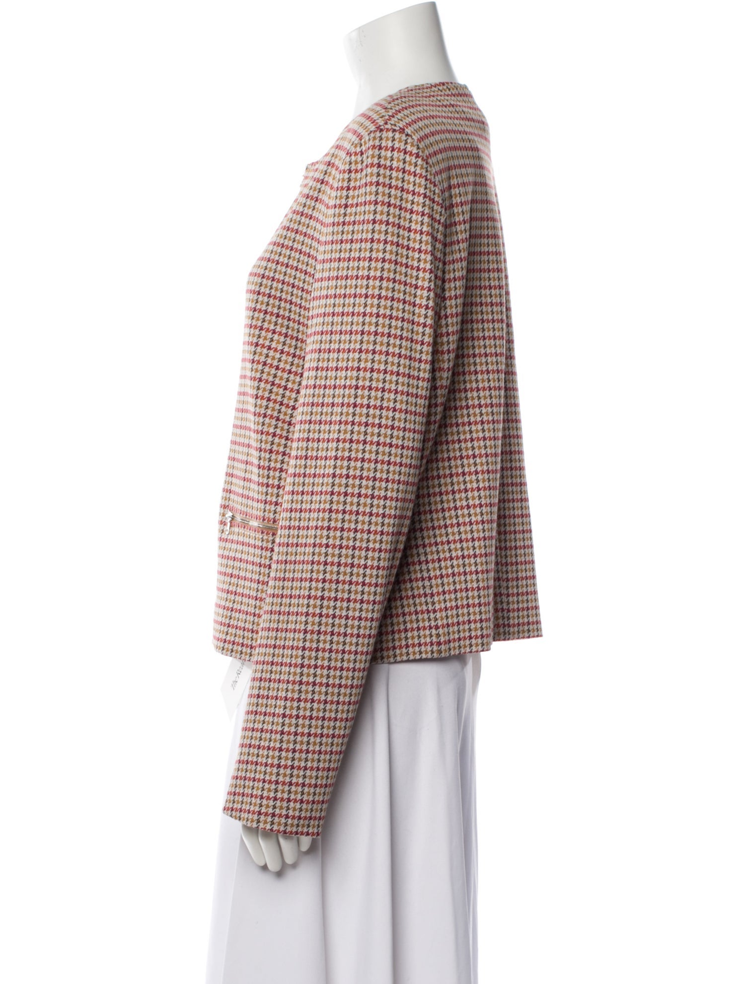Rosetta Getty Plaid Print Jacket
