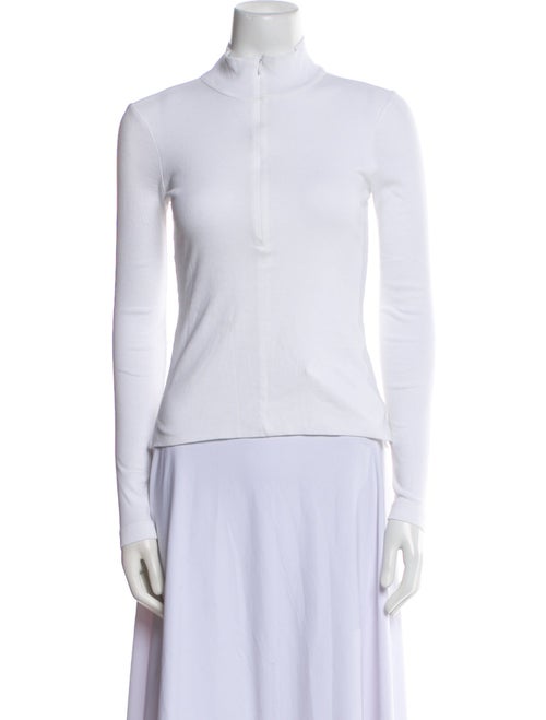 Rosetta Getty Mock Neck Long Sleeve Top