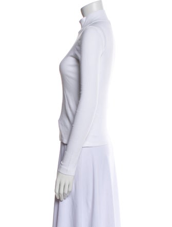 Rosetta Getty Mock Neck Long Sleeve Top