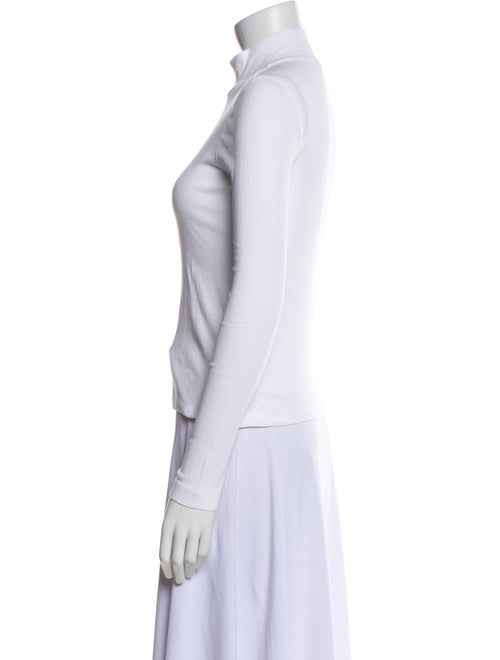 Rosetta Getty Mock Neck Long Sleeve Top