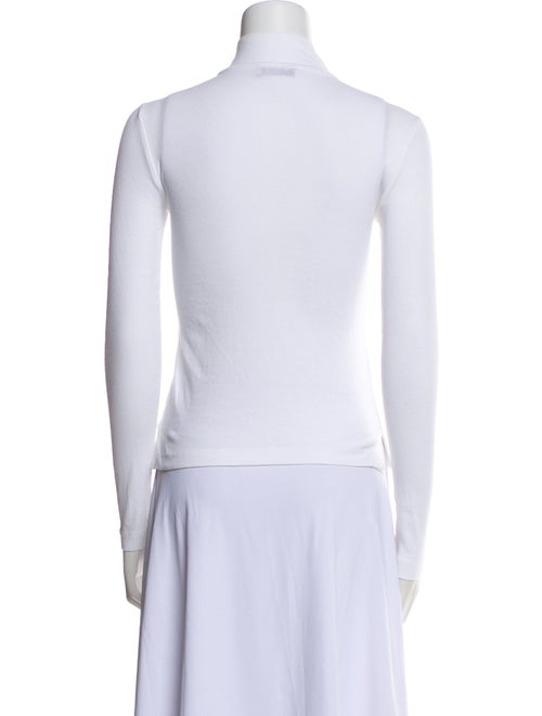 Rosetta Getty Mock Neck Long Sleeve Top