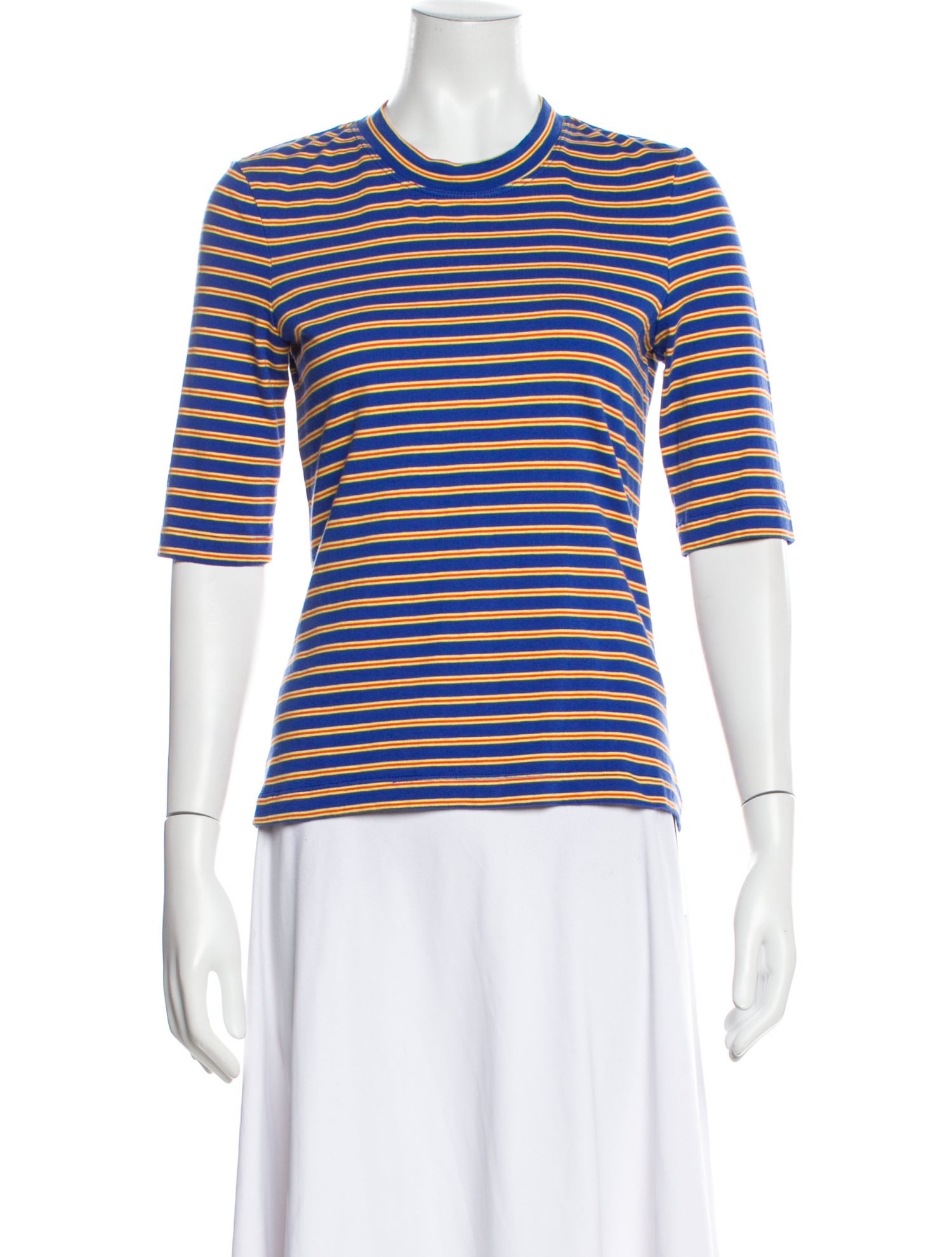 Rosetta Getty Striped Crew Neck T-Shirt