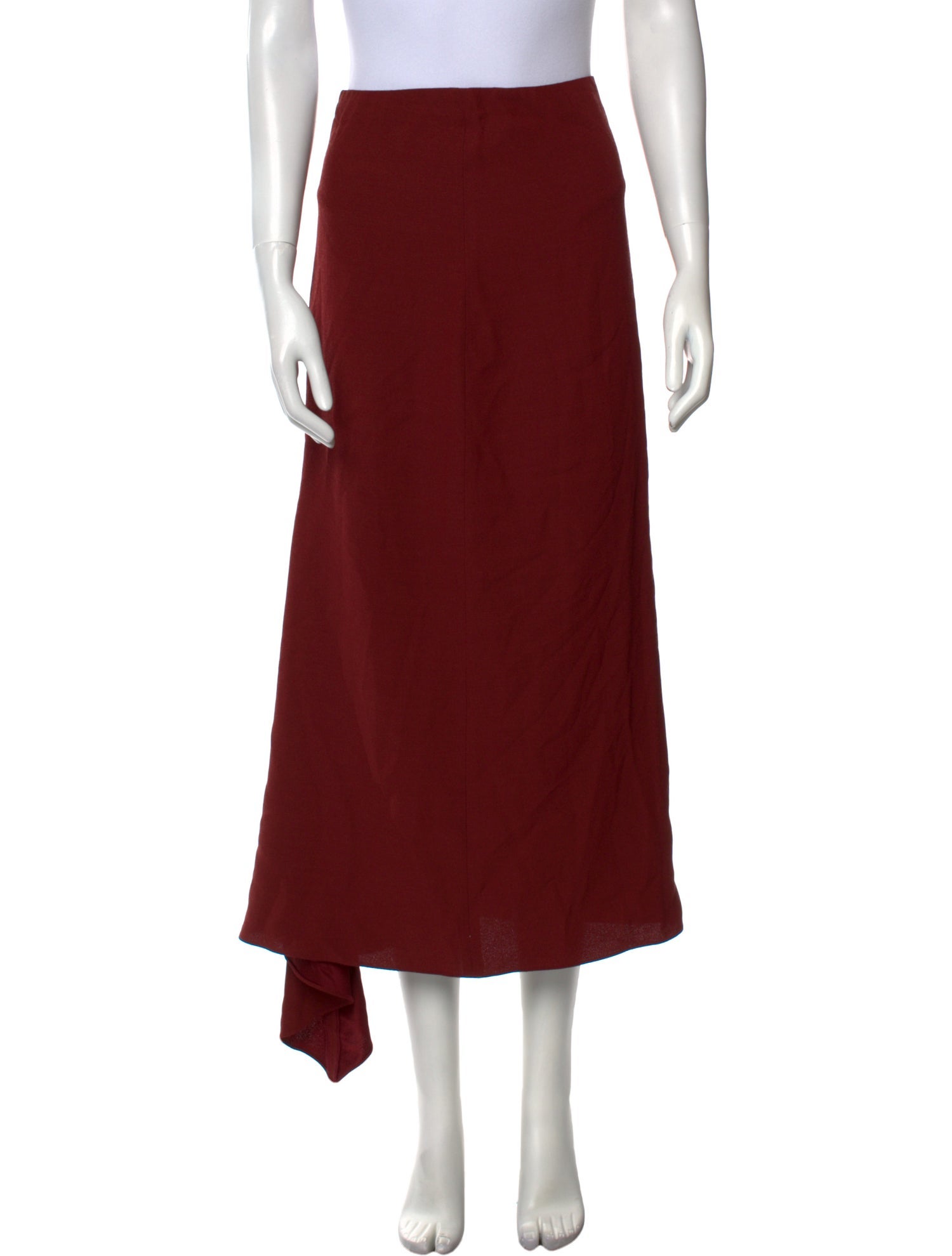 Rosetta Getty Virgin Wool Midi Length Skirt